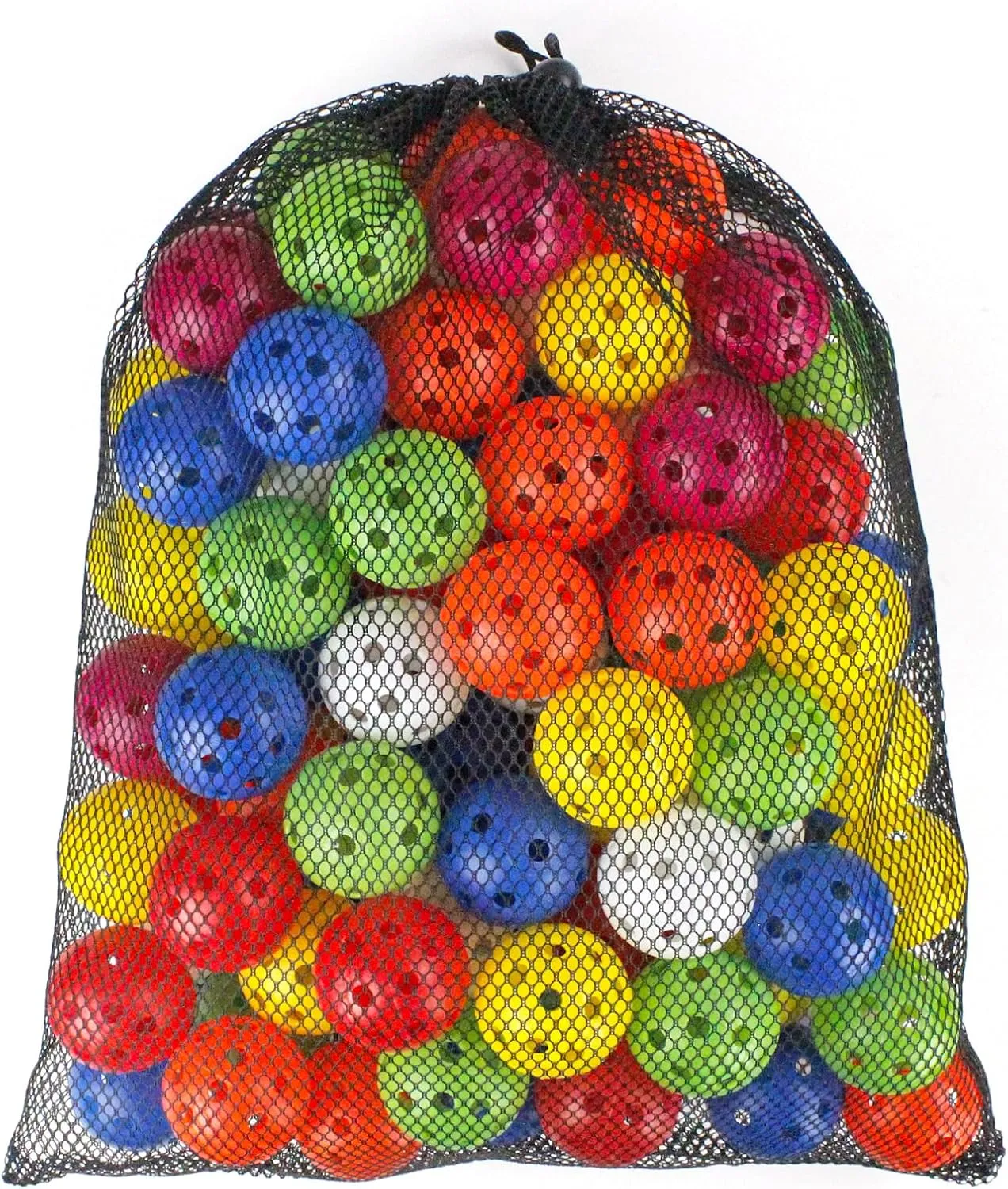 100 Pack Practice Golf Balls Airflow Hollow Plastic Golf Balls Practice Trainingor Driving Range, Swing Practice, Home Pool Balls