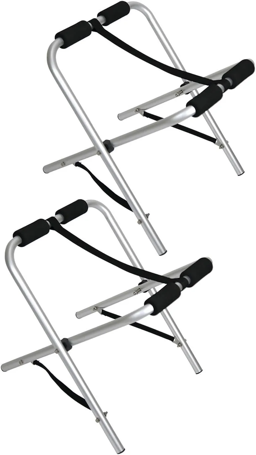 2 Pieces Foldable Kayak Stands Paddleboard Stands Shelf Standing Racks Kayak