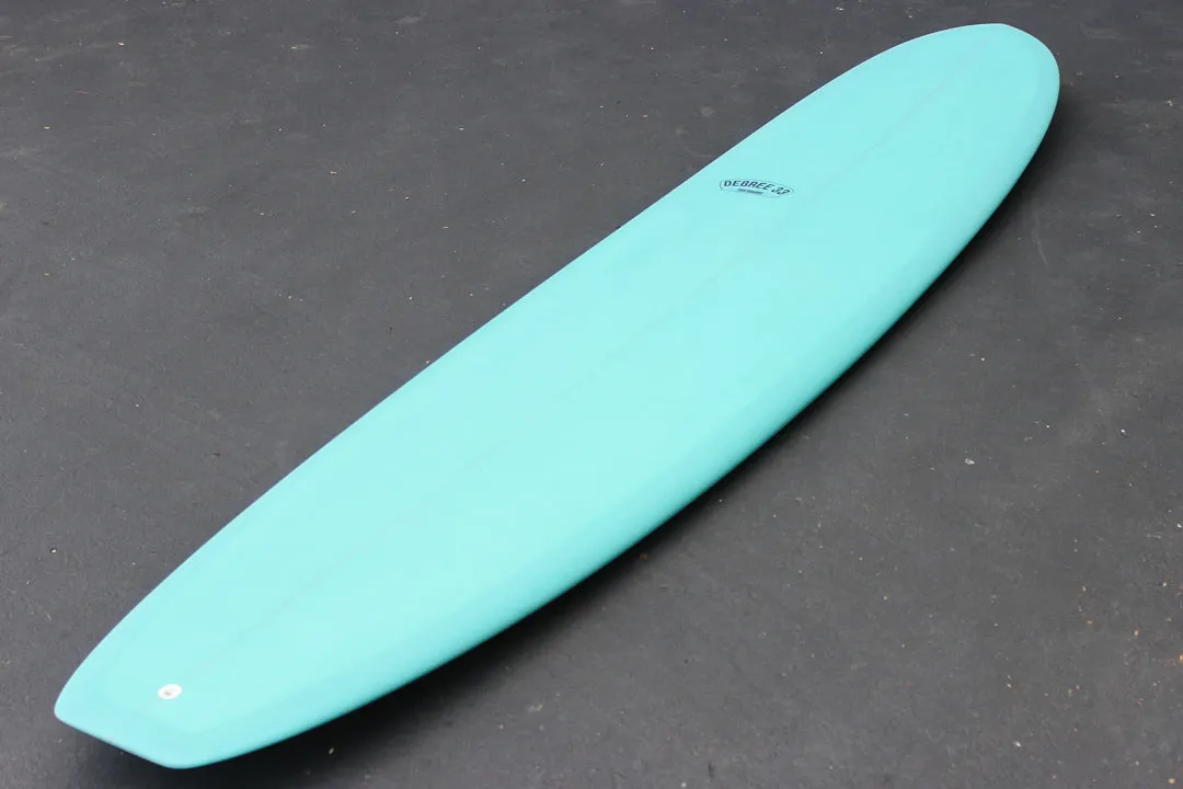 9'8" Classic Longboard Surfboard Aqua Resin Tint (Poly)