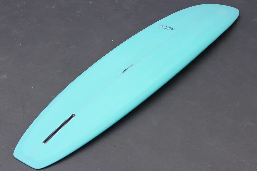 9'8" Classic Longboard Surfboard Aqua Resin Tint (Poly)