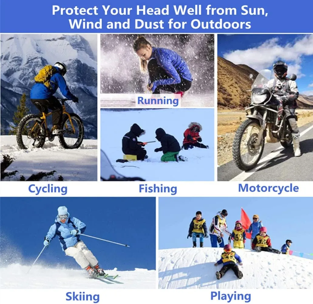 Balaclava Ski Mask Head Mask Full Face Mask Windproof Face Cover Sun UV Protection Scarf Men Women Outdoor Sport Cycling Cap
