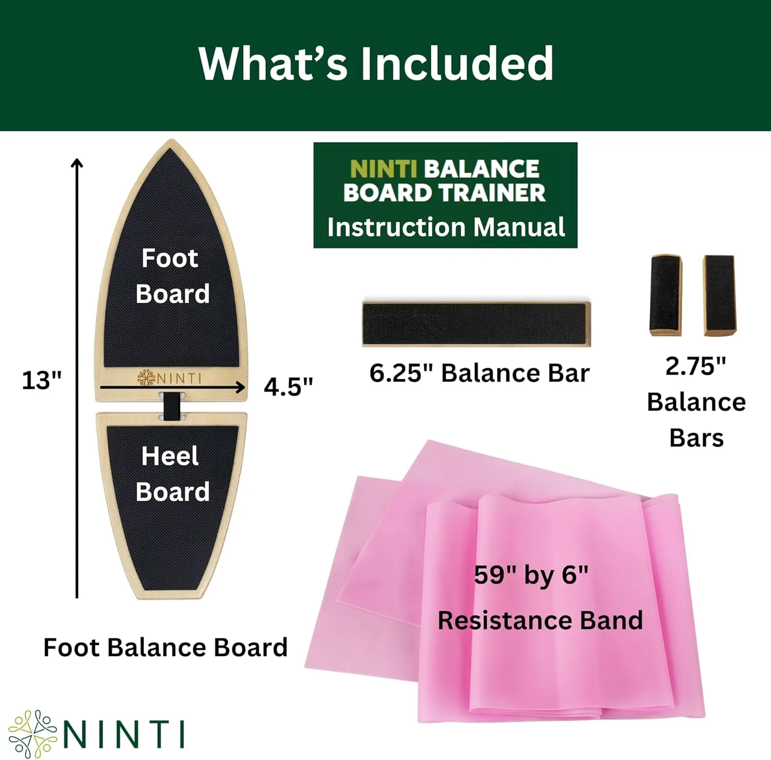 Balance Trainer, Foot Balance Board, Foot Strengthener. Used as Rehabilitation and Physical Therapy Equipment for Increase Stability, Recovery, Foot and Ankle Strengthener. Balance Training Equipment