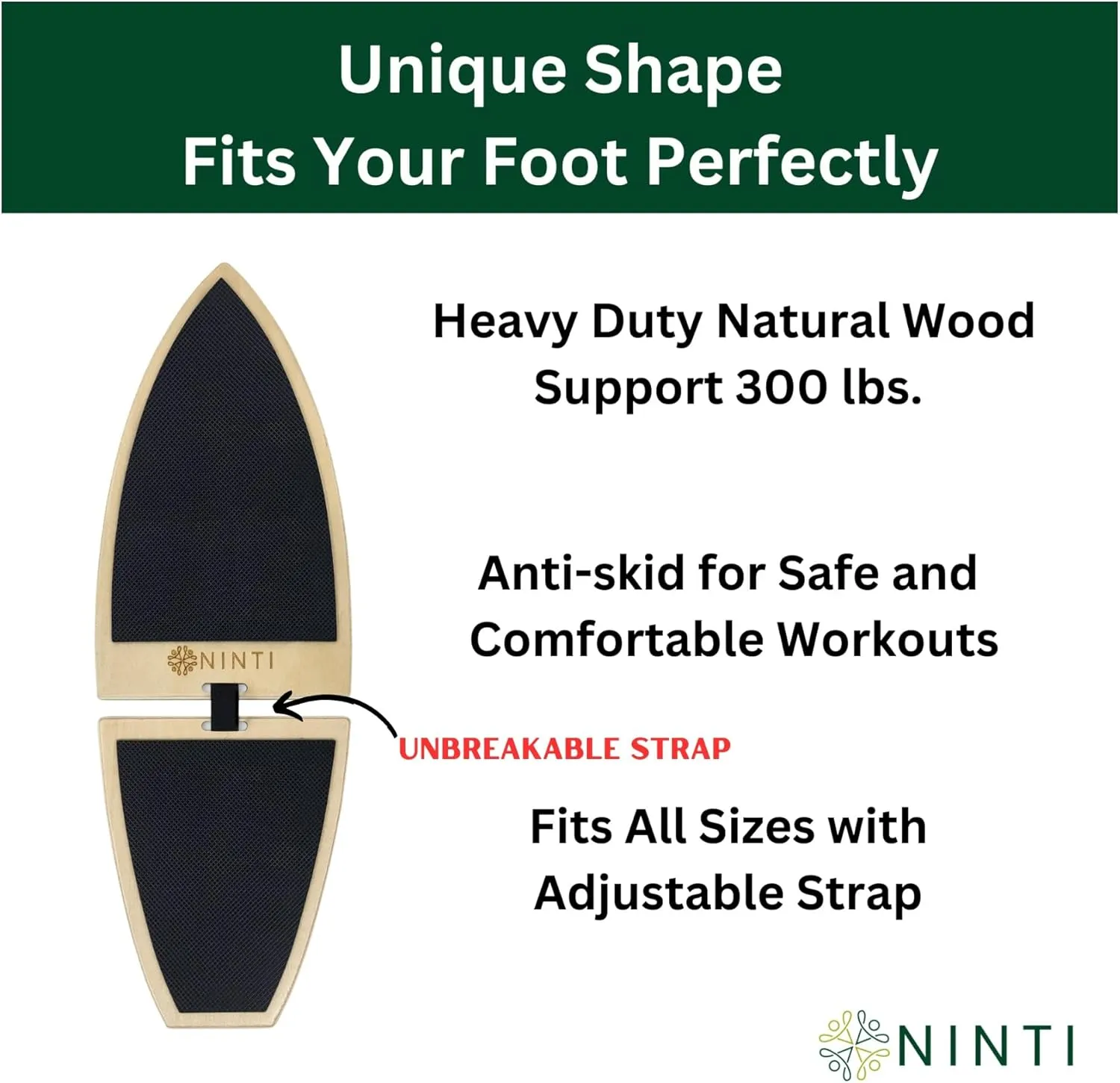 Balance Trainer, Foot Balance Board, Foot Strengthener. Used as Rehabilitation and Physical Therapy Equipment for Increase Stability, Recovery, Foot and Ankle Strengthener. Balance Training Equipment