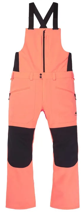 Burton Reserve Mens Bib Pants Tetra Orange / Black