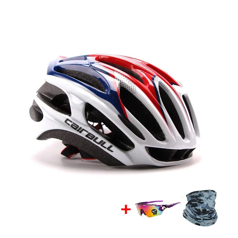 Cairbull Ultralight  Aerodynamic Racing Cycling Helmet  Intergrally-molded Bicycle Helmet