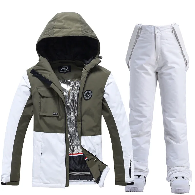 Couple Skiing & Snowboard Suits Set