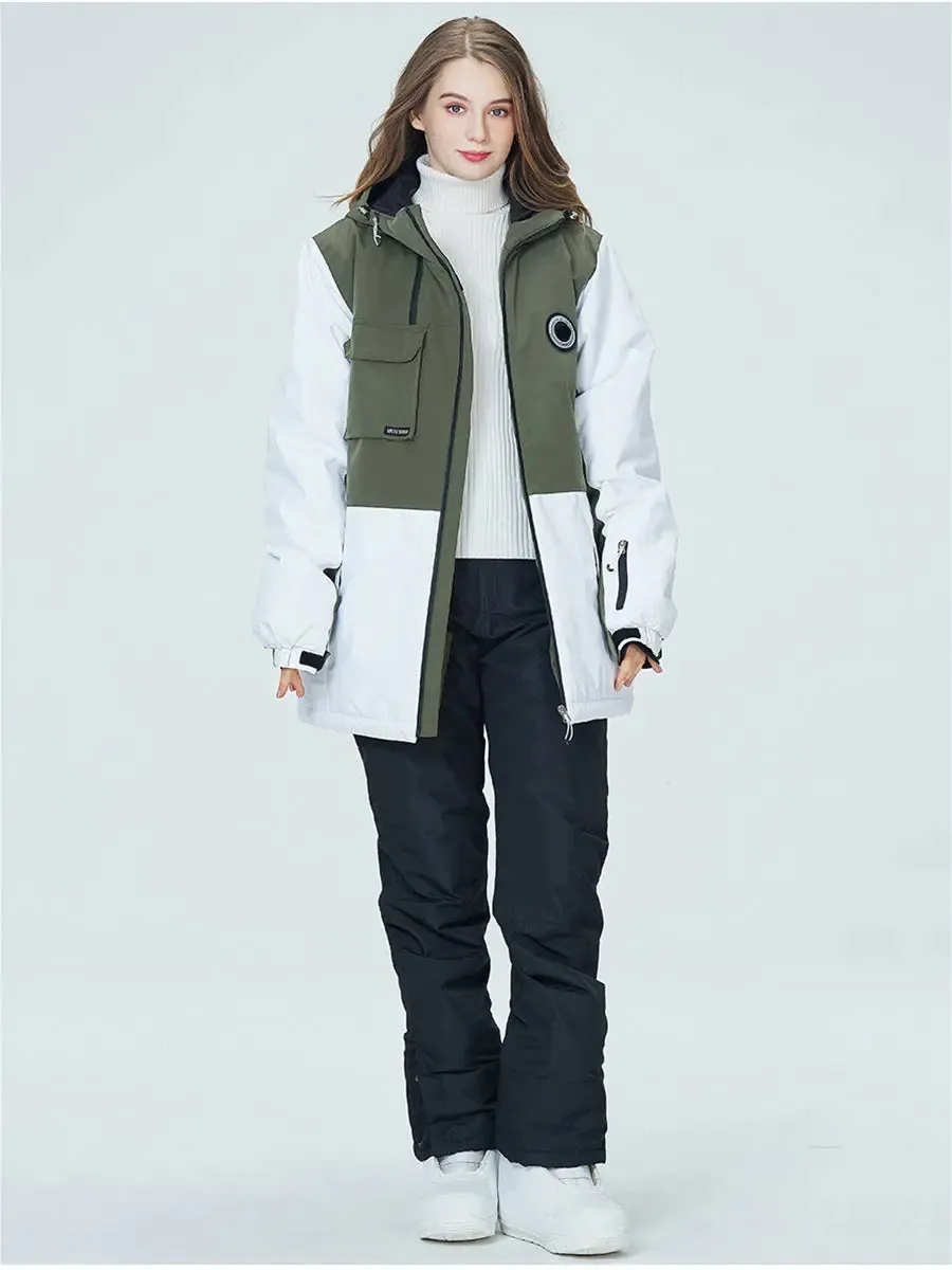 Couple Skiing & Snowboard Suits Set