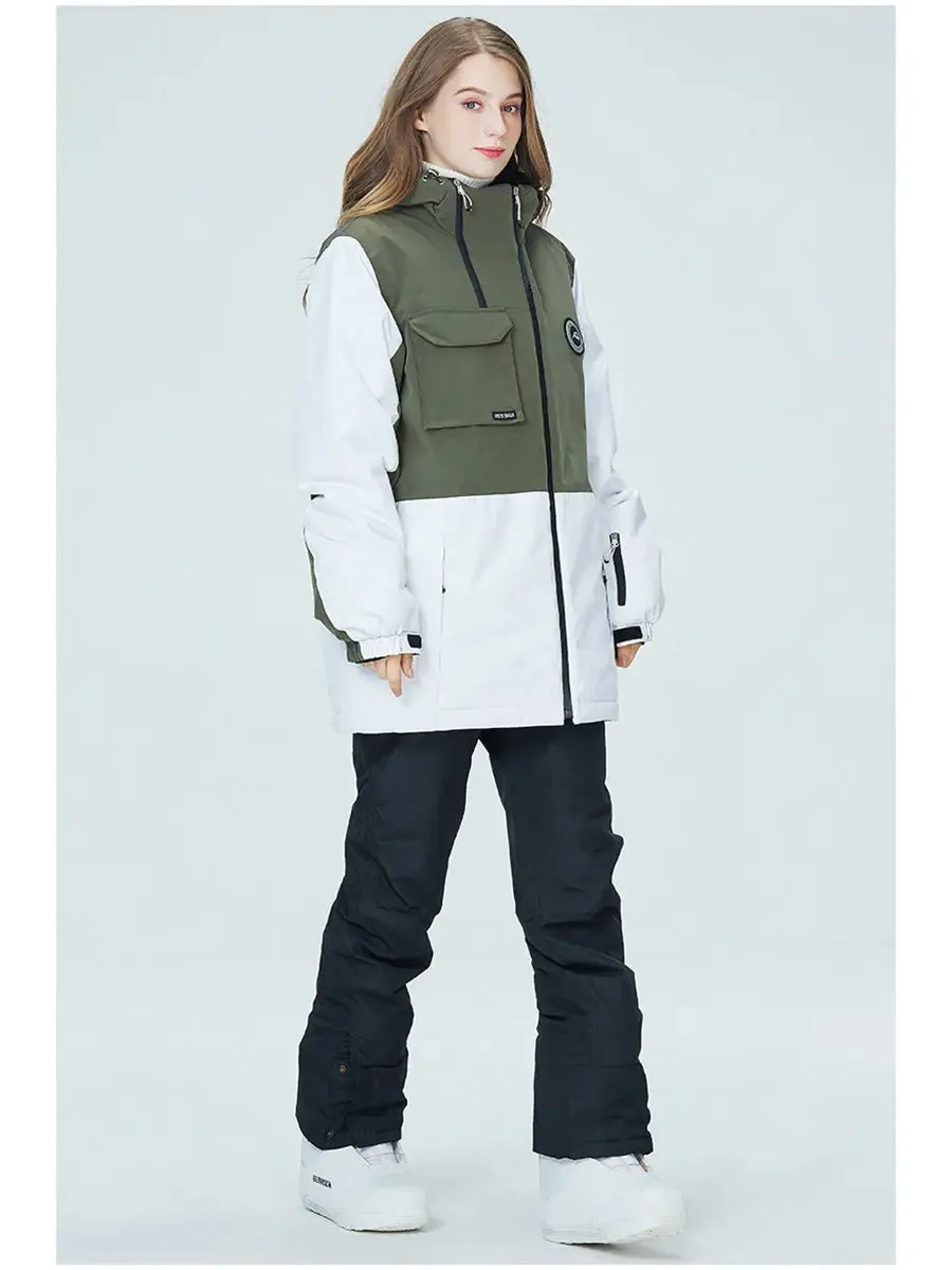 Couple Skiing & Snowboard Suits Set