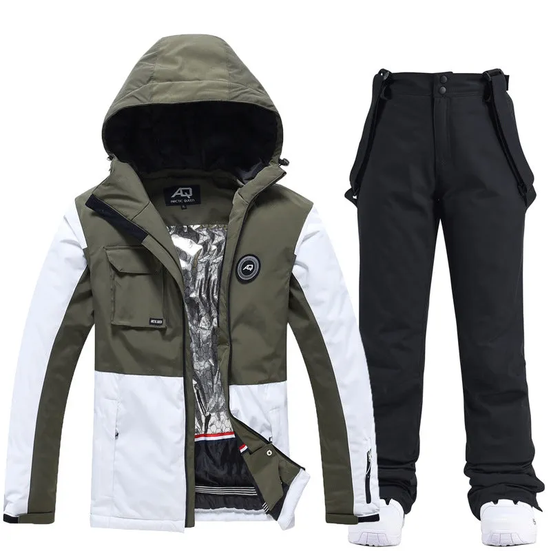 Couple Skiing & Snowboard Suits Set