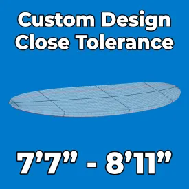 Custom Designed Engineered EPS Foam Blank 7'7" - 8'11" Long