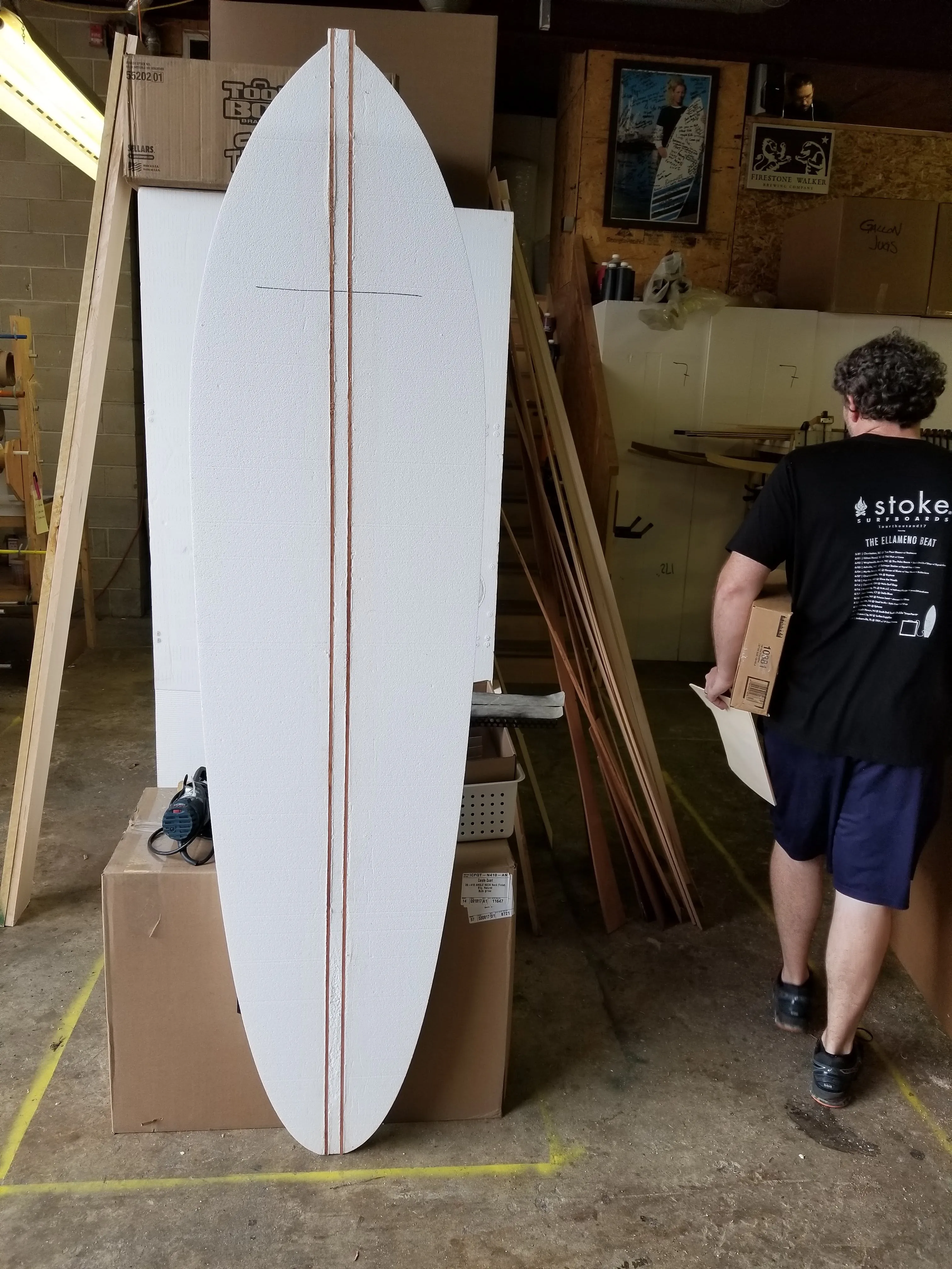 Custom Designed Engineered EPS Foam Blank 7'7" - 8'11" Long