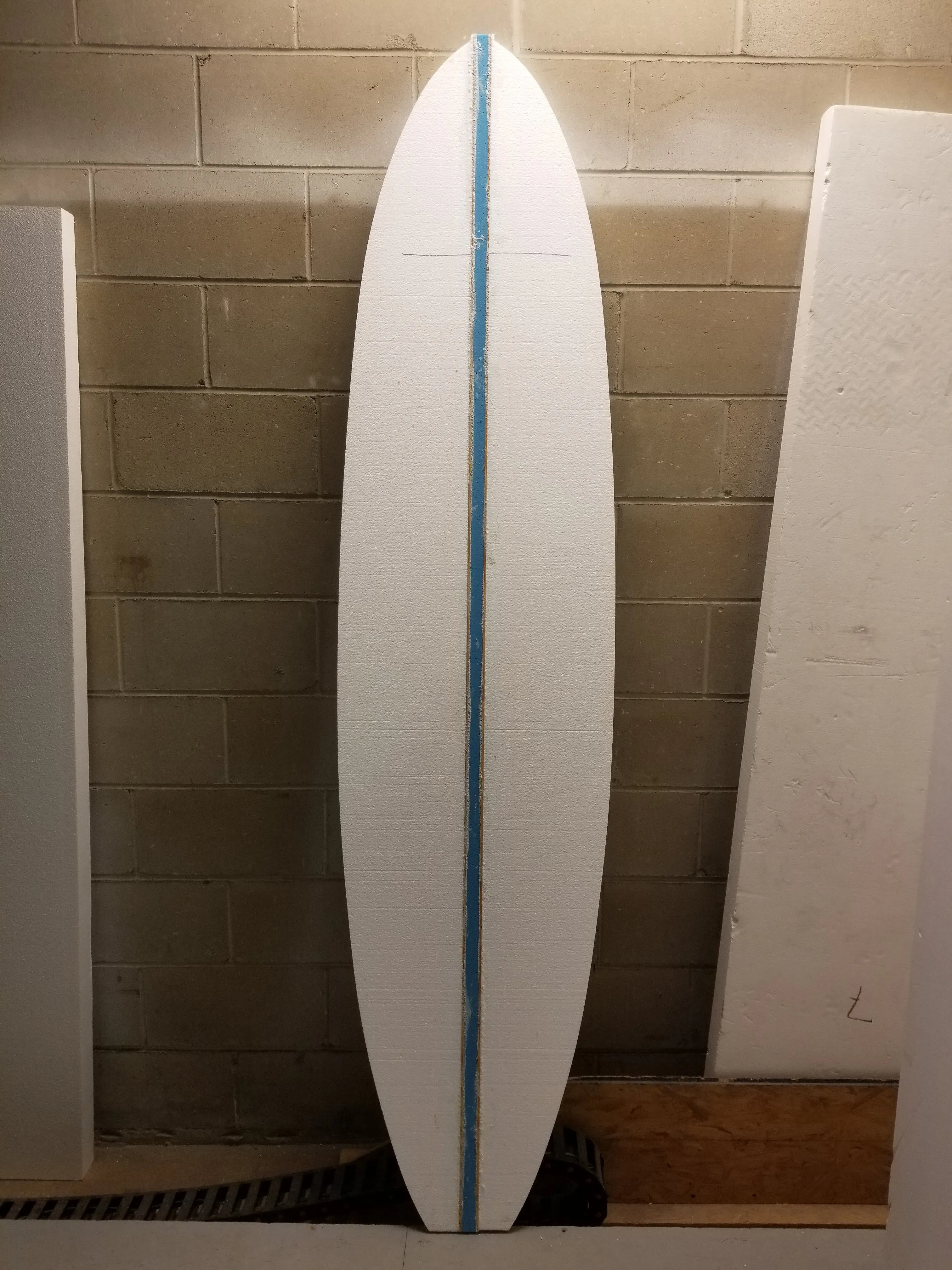 Custom Designed Engineered EPS Foam Blank 7'7" - 8'11" Long