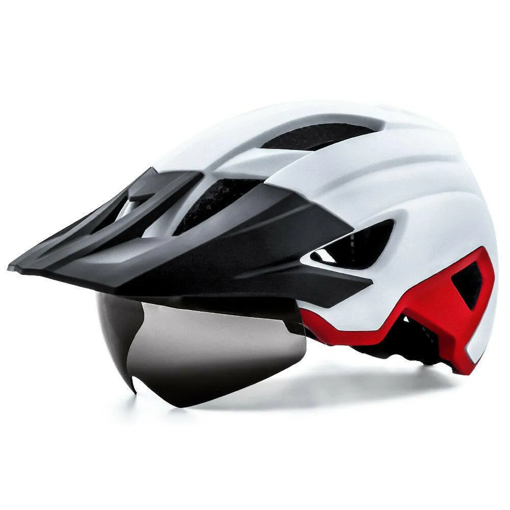 Cycling Helmet Windscreen 57-61CM Bicycle Helmet USB Tail Light Stable Heat Block Men Women Fashion Cycling Bike Equipment