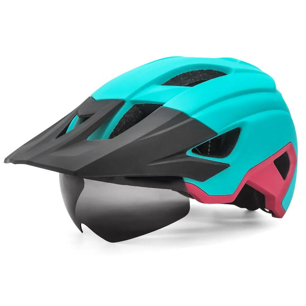 Cycling Helmet Windscreen 57-61CM Bicycle Helmet USB Tail Light Stable Heat Block Men Women Fashion Cycling Bike Equipment