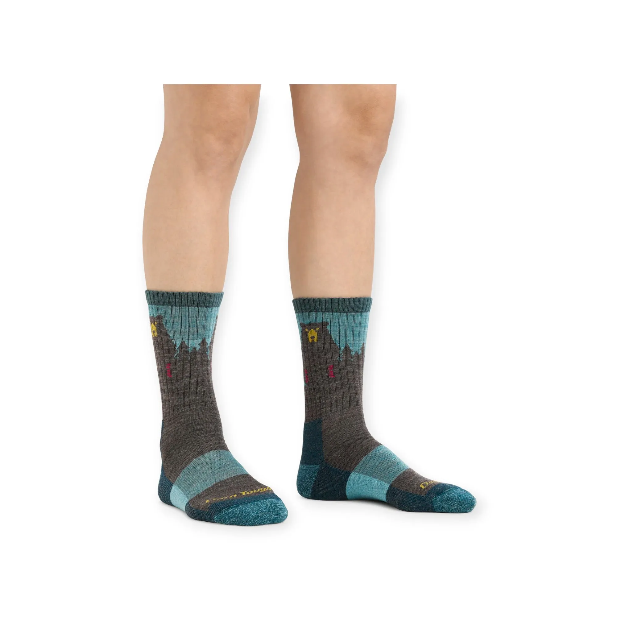 Darn Tough Women's Bear Town Micro Crew Lightweight with Cushion Socks