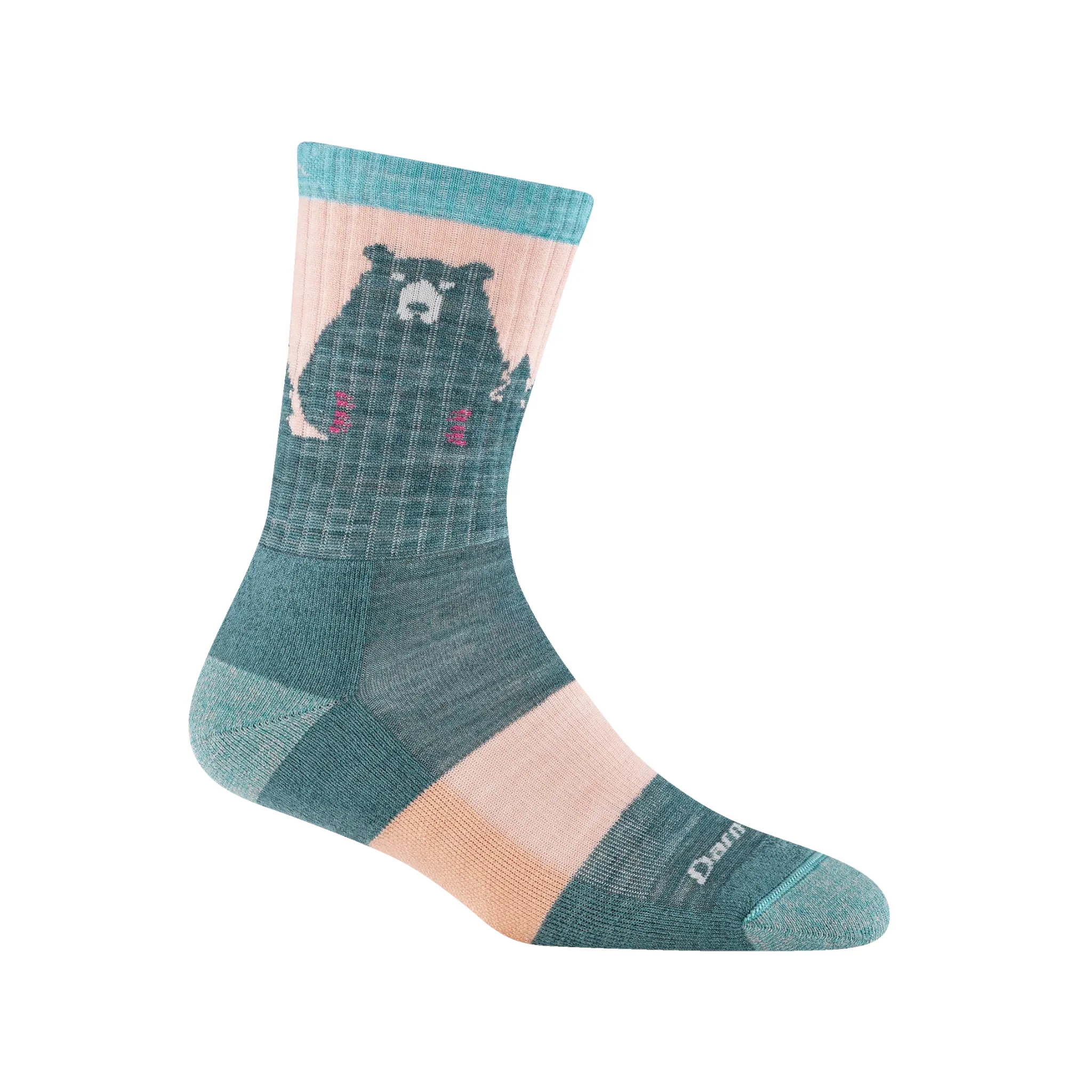 Darn Tough Women's Bear Town Micro Crew Lightweight with Cushion Socks