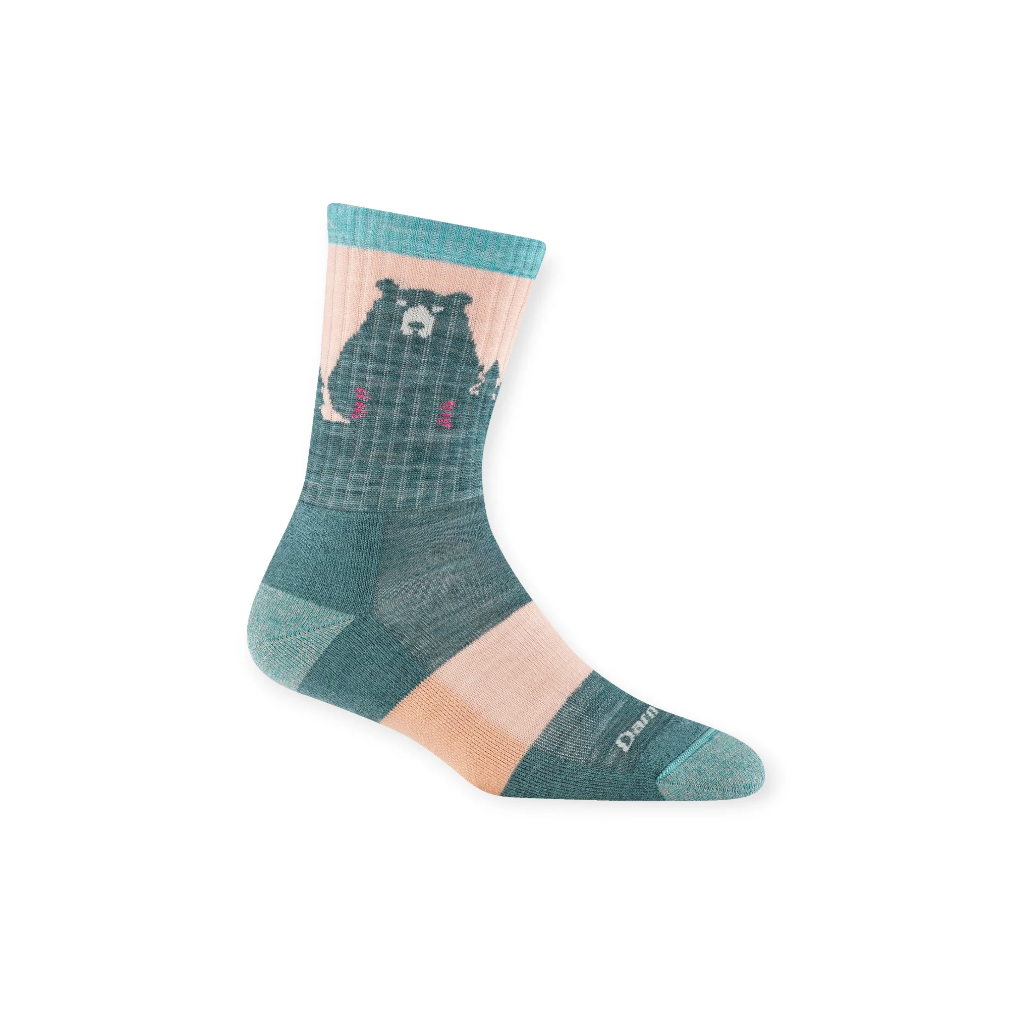 Darn Tough Women's Bear Town Micro Crew Lightweight with Cushion Socks