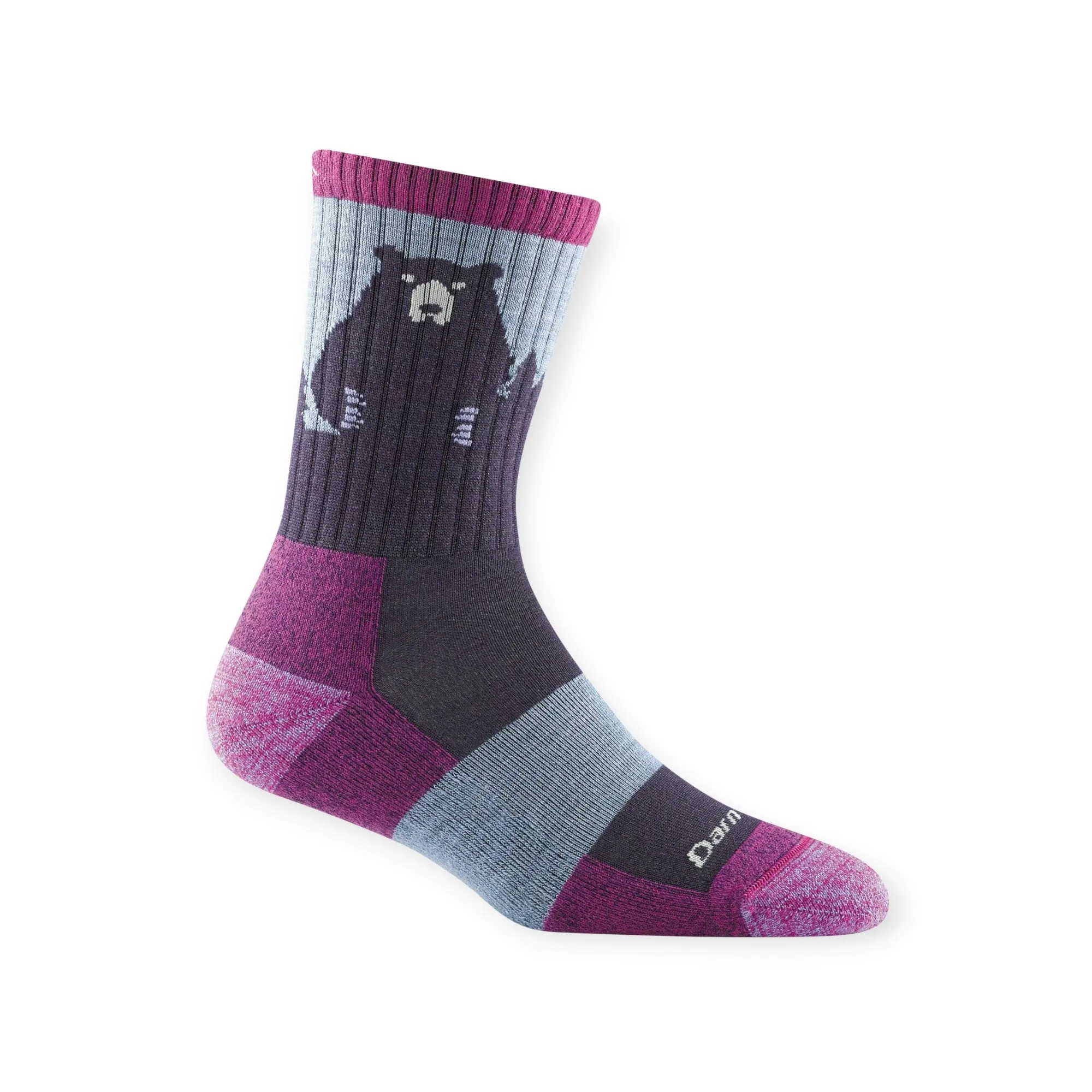 Darn Tough Women's Bear Town Micro Crew Lightweight with Cushion Socks