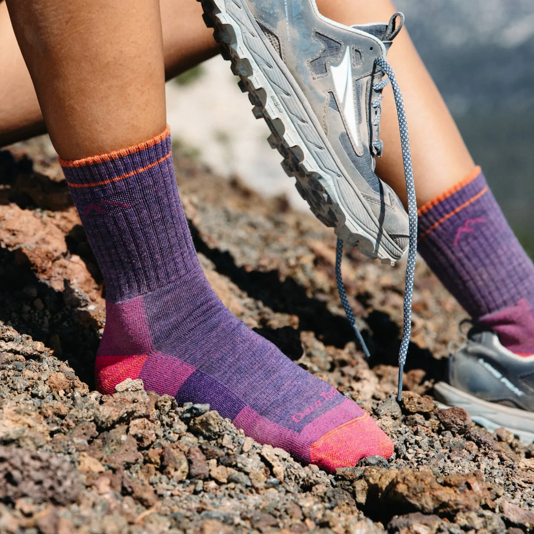 Darn Tough Women's Hiker Micro Crew Midweight Cushion Socks