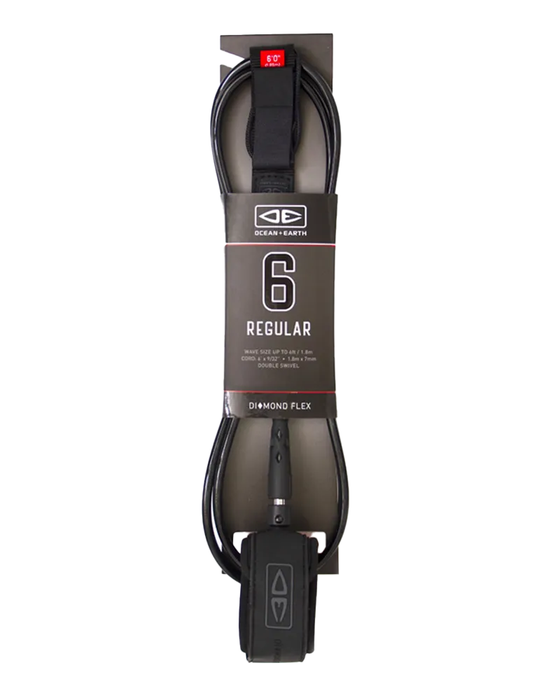 Diamond Flex Regular Leash in Black