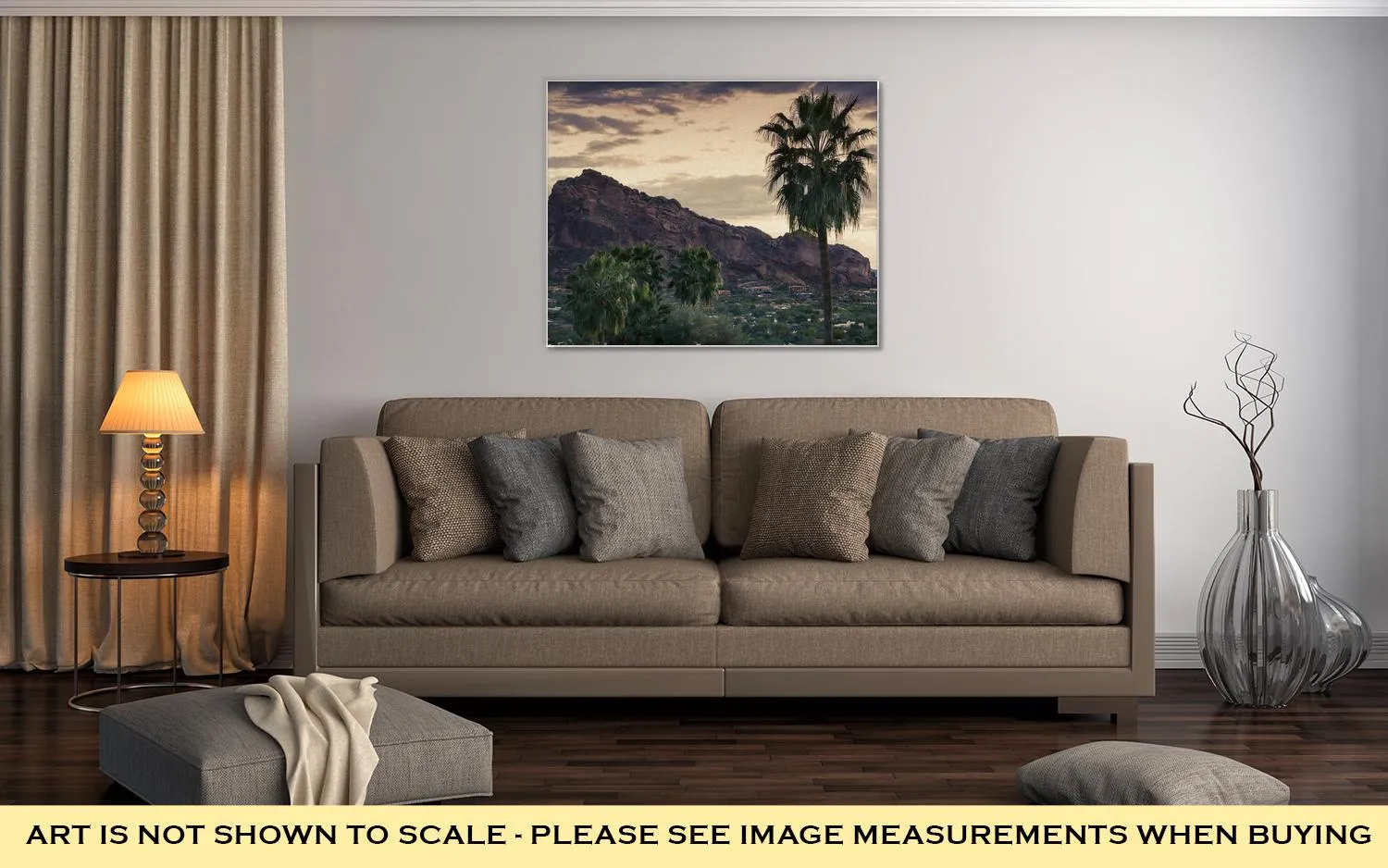 Gallery Wrapped Canvas, Camelback Mountain Valley Canyon Resort Destination Area Phoenixazusa