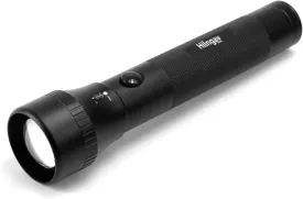 Heavy Duty 2-Cell D Battery LED Big Flashlights, Zoomable Single Mode Aluminum Alloy Torch Flashlight, Rugged Metal Flashlight for Outdoor Adventures Emergency Hiking Camping Caving (1 Pack)