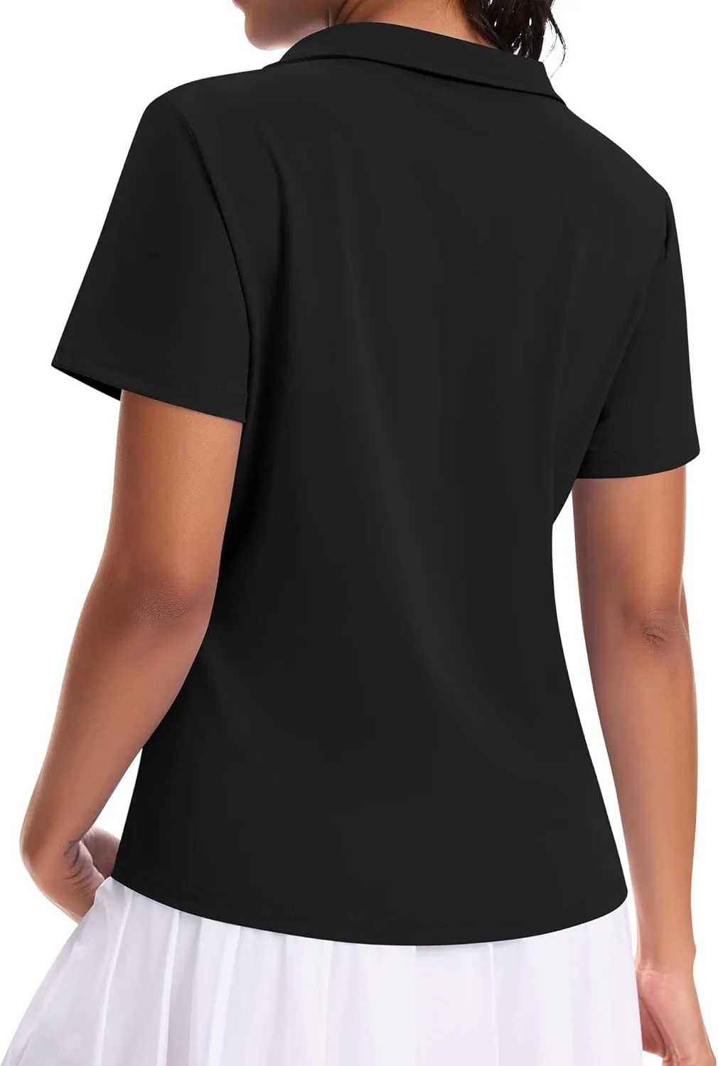 JoyGirl Womens Golf Shirts Polo Shirts Collared V-Neck Short Sleeve Tennis Shirt UPF 50  Quick Dry Moisture Wicking Golf Tops