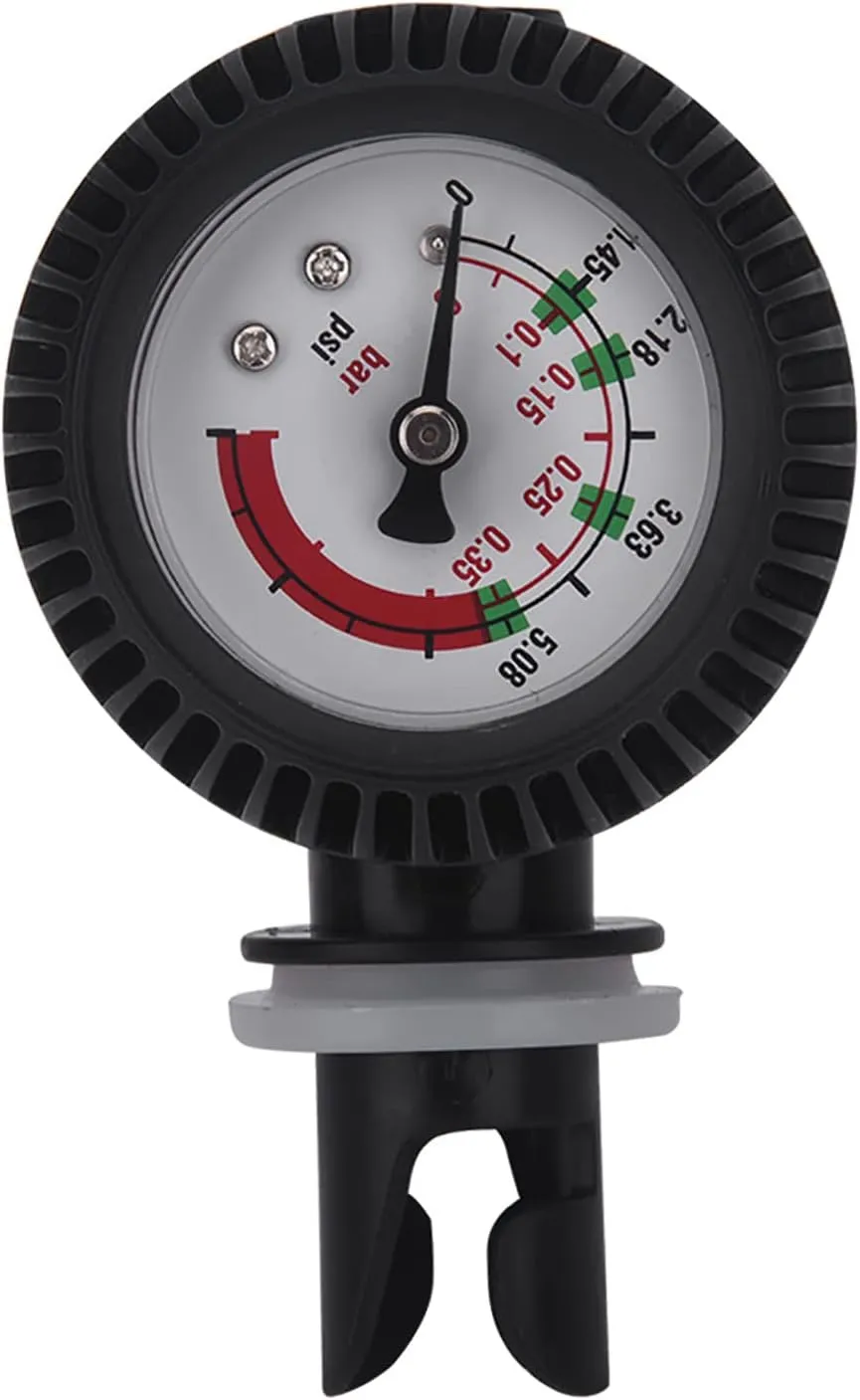 Kayak Air Pressure Gauge,Inflatable Boat Air Pressure Gauge,Nylon Canoe Pressure Gauge for Kayak Rafts