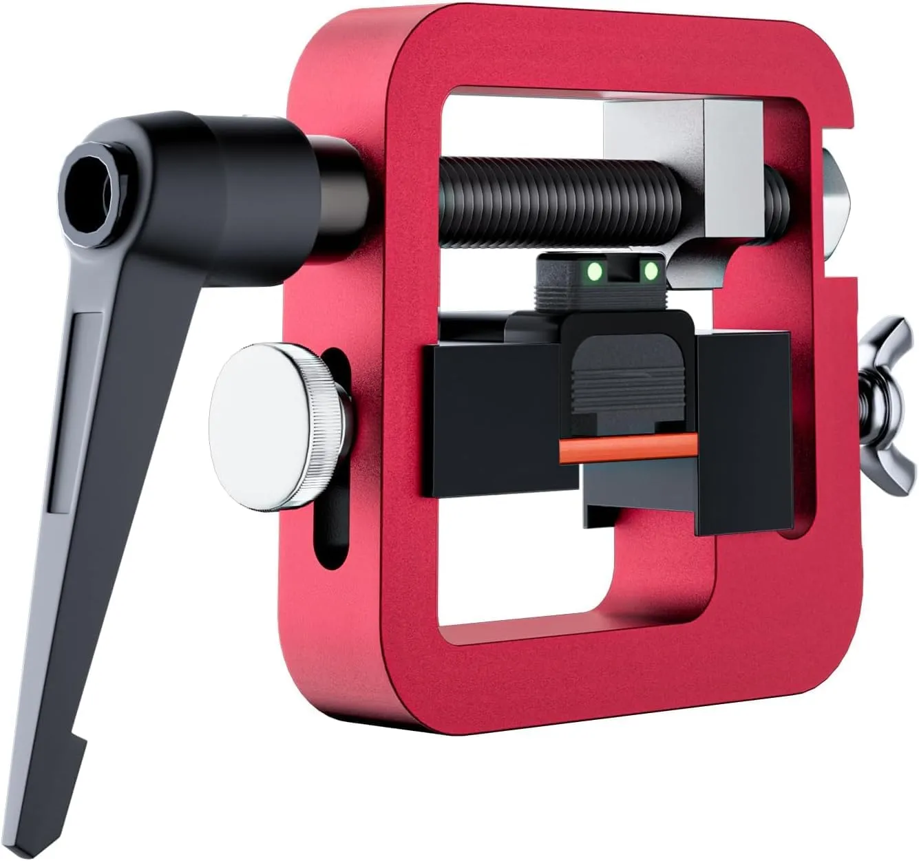 Kingson Pistol Sight Pusher Tool, Universal Pistol Sight Pusher Tool for 1911/Glock/Shield/Sig and More  Precision Aluminum Rear Sight Tool for Glock 19, 43 red