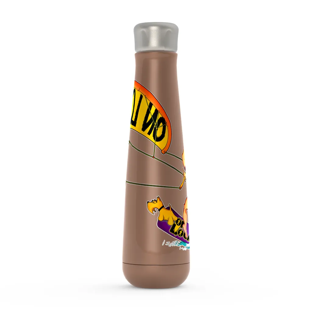 Kiteboarding 16 oz Metallic Water Bottle (multiple colors)