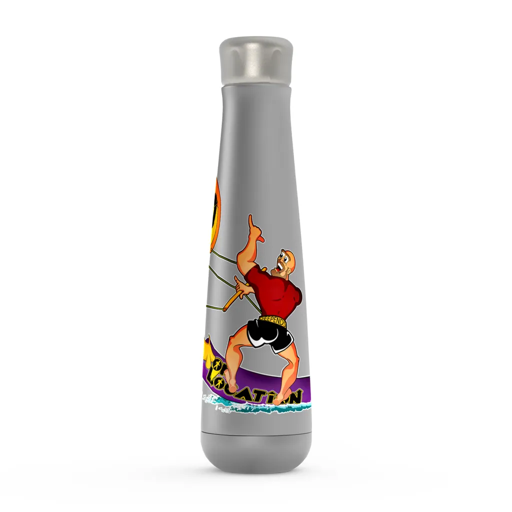 Kiteboarding 16 oz Metallic Water Bottle (multiple colors)