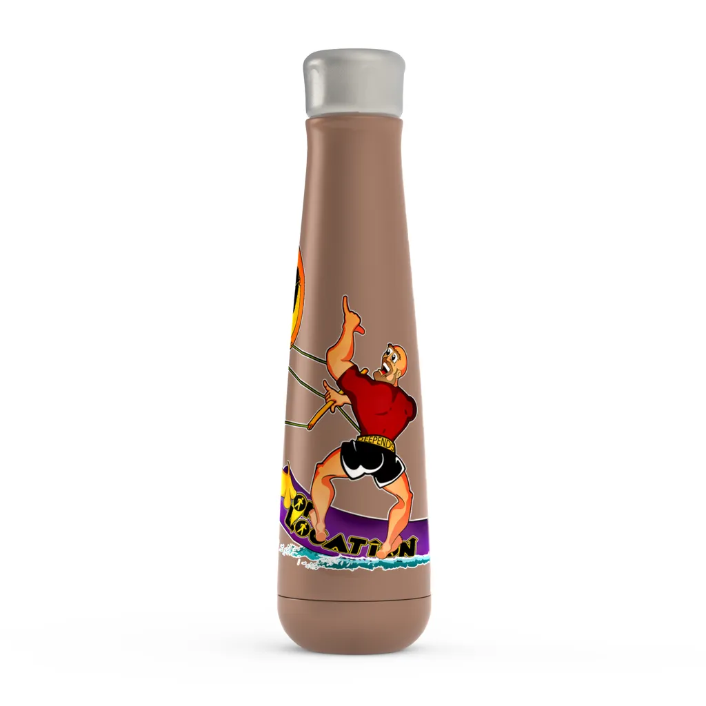 Kiteboarding 16 oz Metallic Water Bottle (multiple colors)