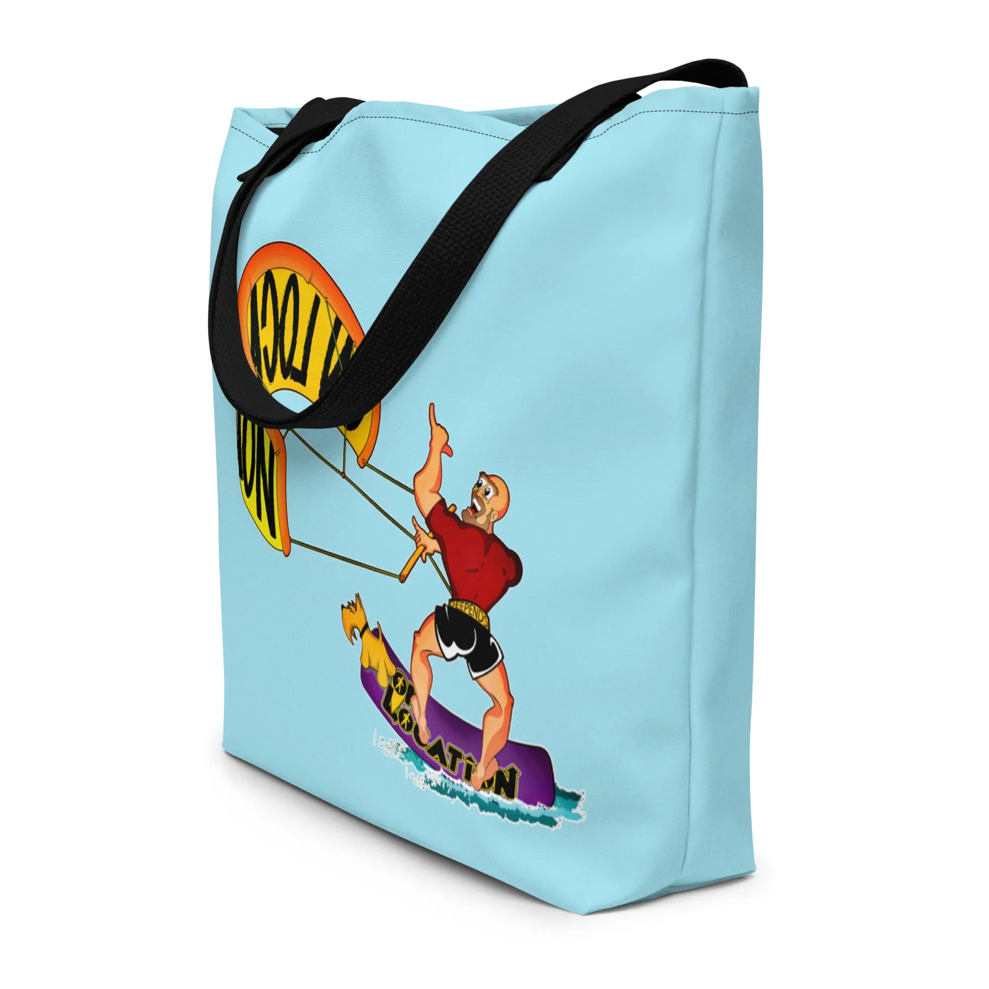 Kiteboarding Beach Bag (sky blue)