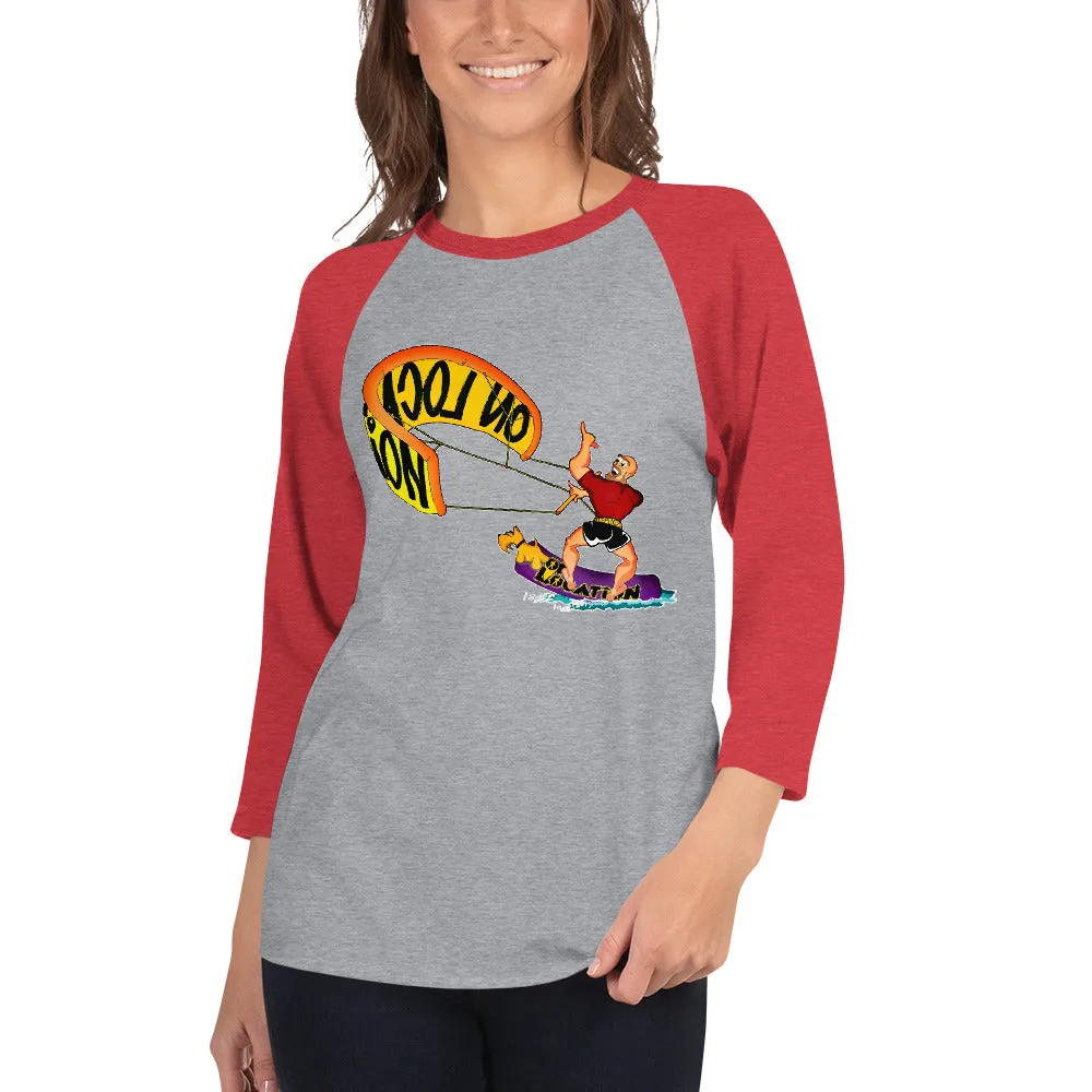 Kiteboarding Unisex Raglan Shirt (multiple colors)