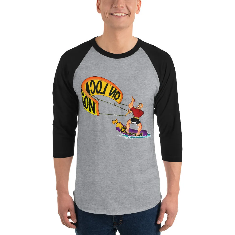 Kiteboarding Unisex Raglan Shirt (multiple colors)