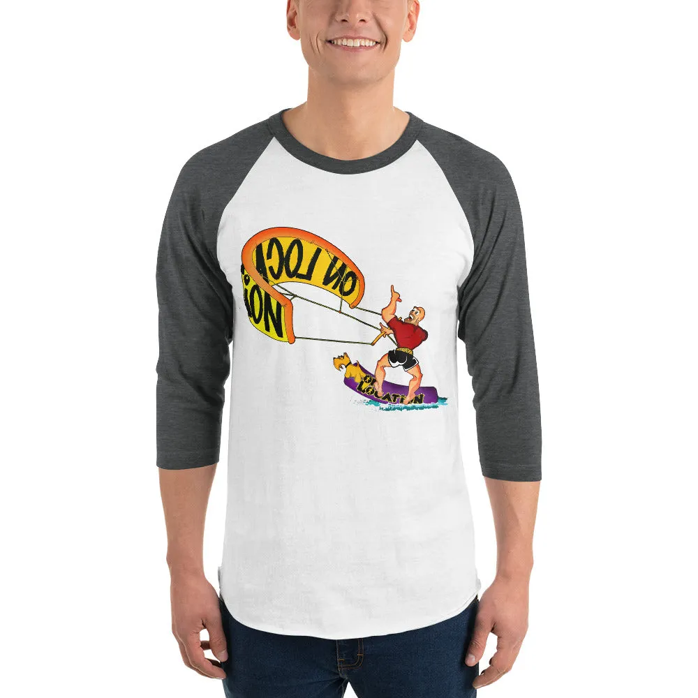 Kiteboarding Unisex Raglan Shirt (multiple colors)