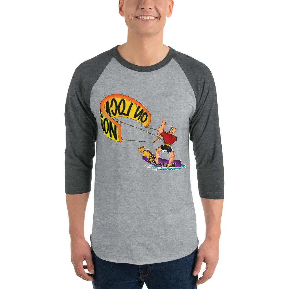 Kiteboarding Unisex Raglan Shirt (multiple colors)