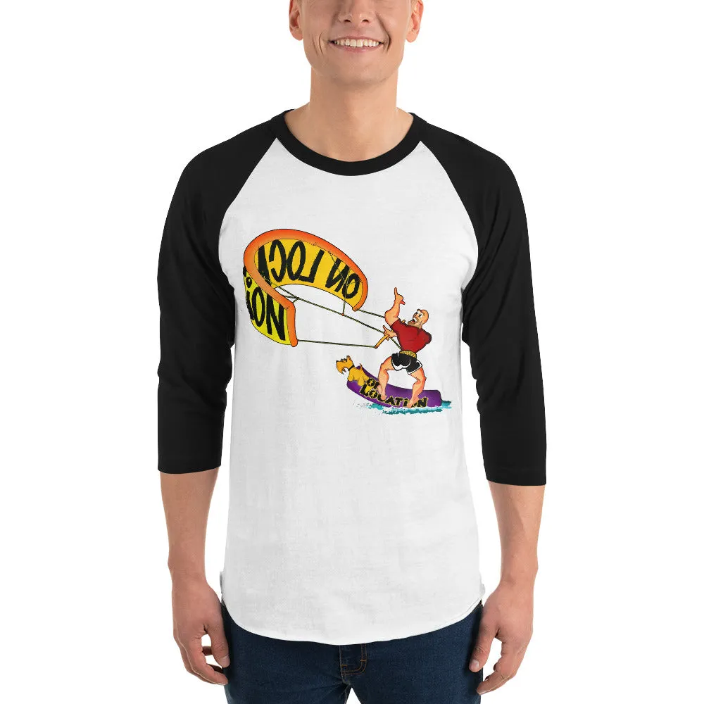 Kiteboarding Unisex Raglan Shirt (multiple colors)