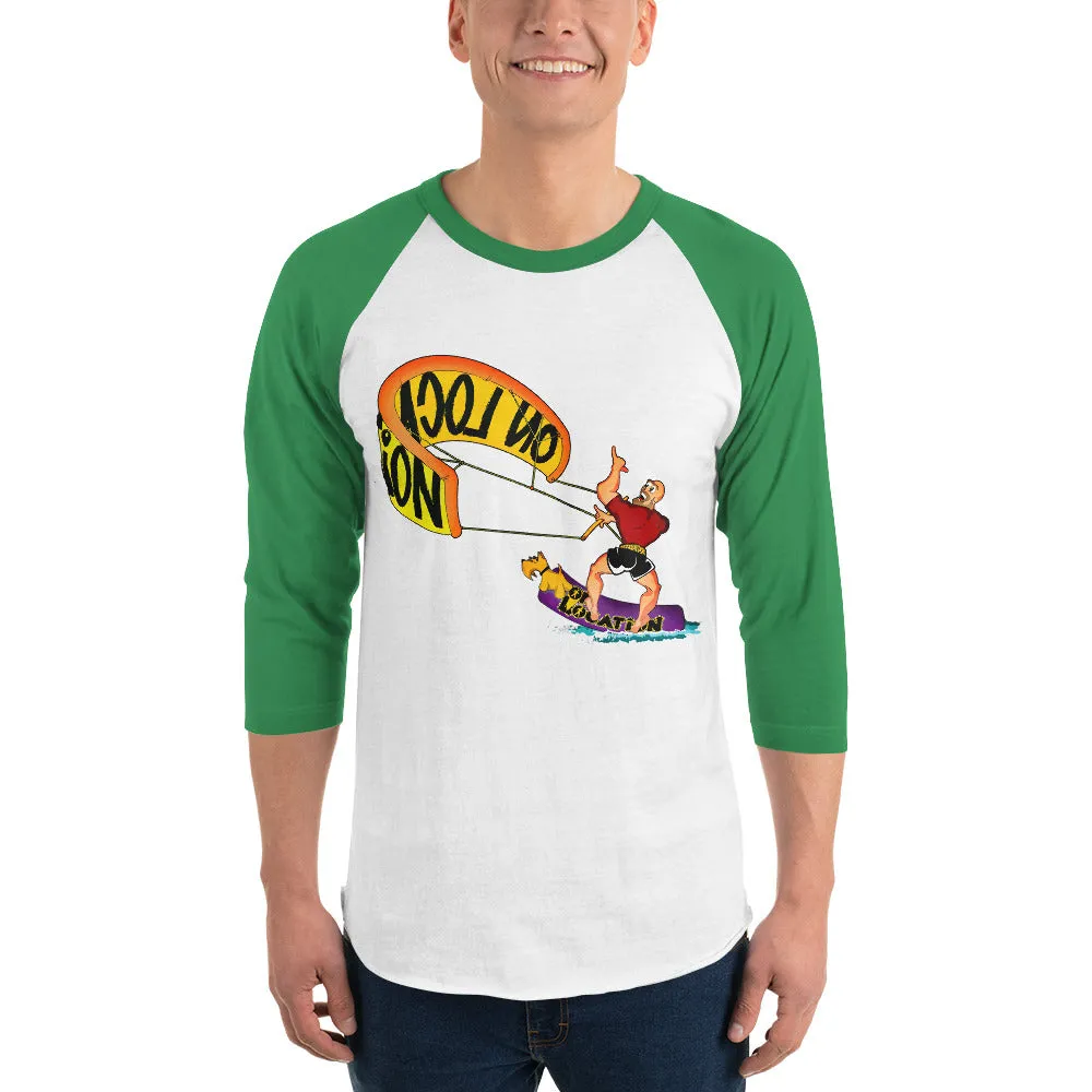 Kiteboarding Unisex Raglan Shirt (multiple colors)