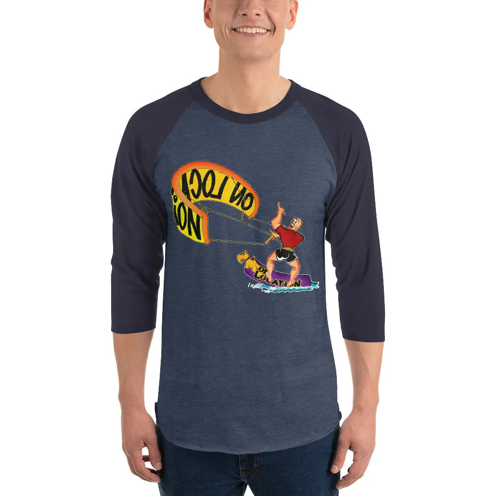 Kiteboarding Unisex Raglan Shirt (multiple colors)