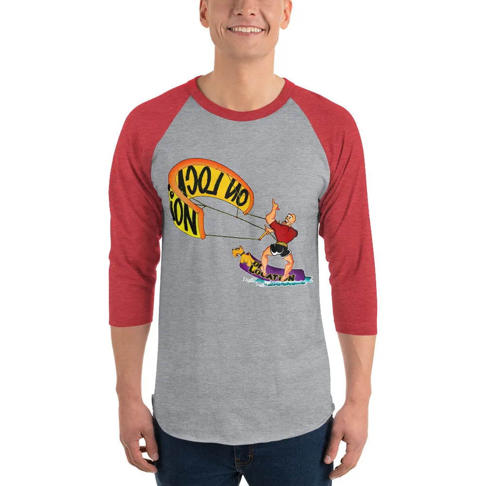 Kiteboarding Unisex Raglan Shirt (multiple colors)