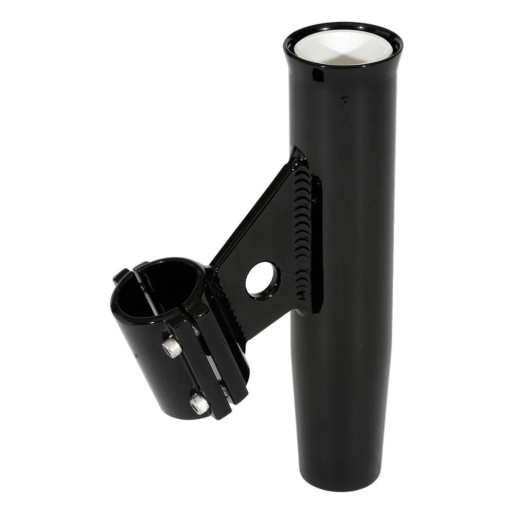 Lee's Tackle Black Aluminum Clamp-On Rod Holder RA5004BK - Vertical Mount Fits