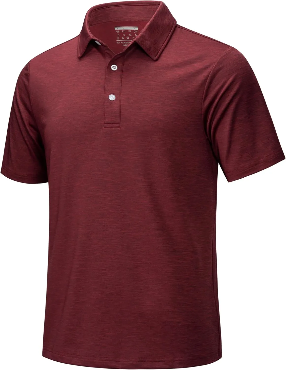 MAGCOMSEN Men's Short-Sleeve Polo,Golf Shirts for Men 3-Button Moisture Wicking,Athletic Outdoor Collared T-Shirt