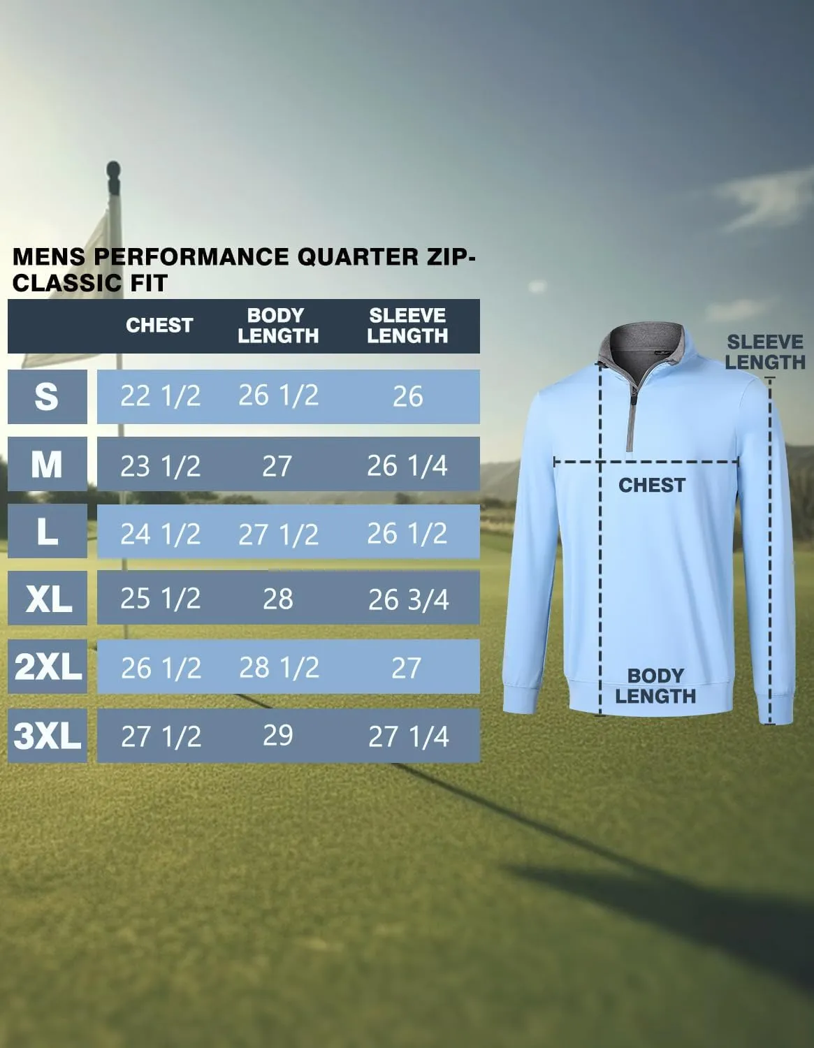 Men's 1/4 Zip Pullover UPF 50  Long Sleeve Loose Fit Golf Shirts Sun Protection Quick-Dry Athletic Sports Pullover Tops