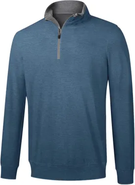 Men's 1/4 Zip Pullover UPF 50  Long Sleeve Loose Fit Golf Shirts Sun Protection Quick-Dry Athletic Sports Pullover Tops