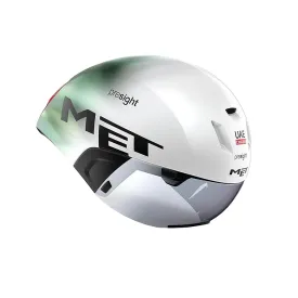 MET Codatronca Cycling Helmet  UAE TEAM EMIRATES EDITION 2024 - White/Green
