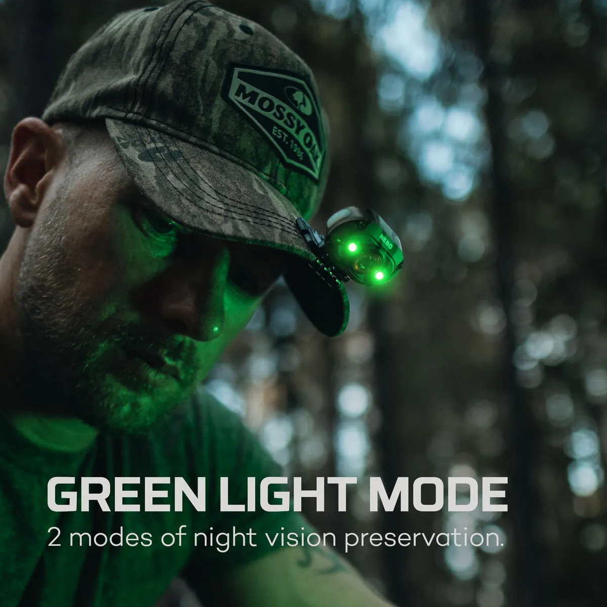 Nebo Mycro 400 Camo Mossy Oak Bottomland Headlamp