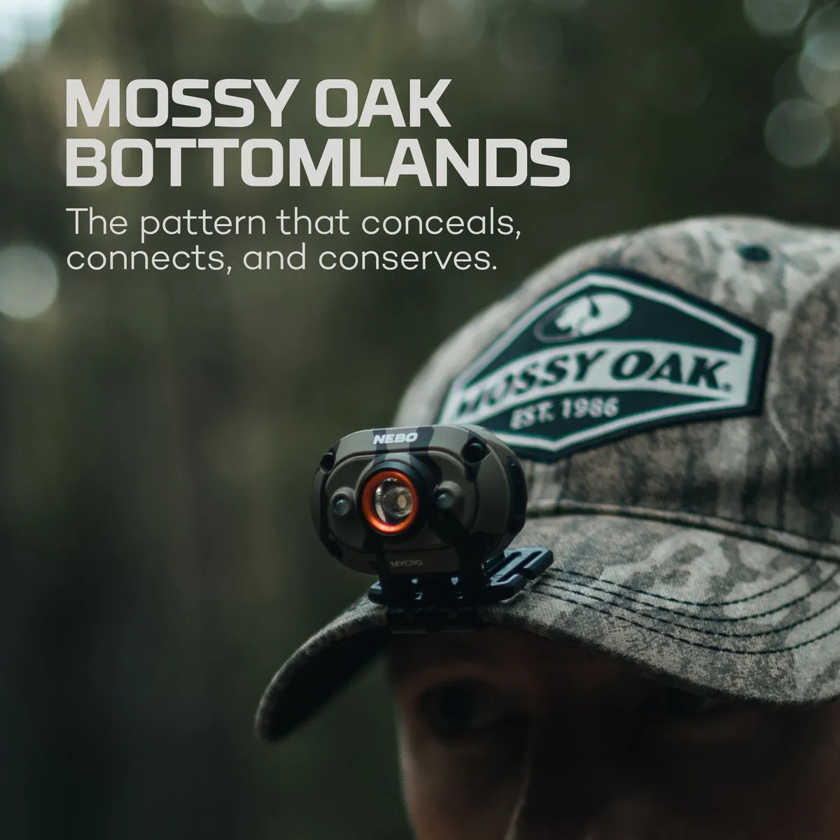 Nebo Mycro 400 Camo Mossy Oak Bottomland Headlamp