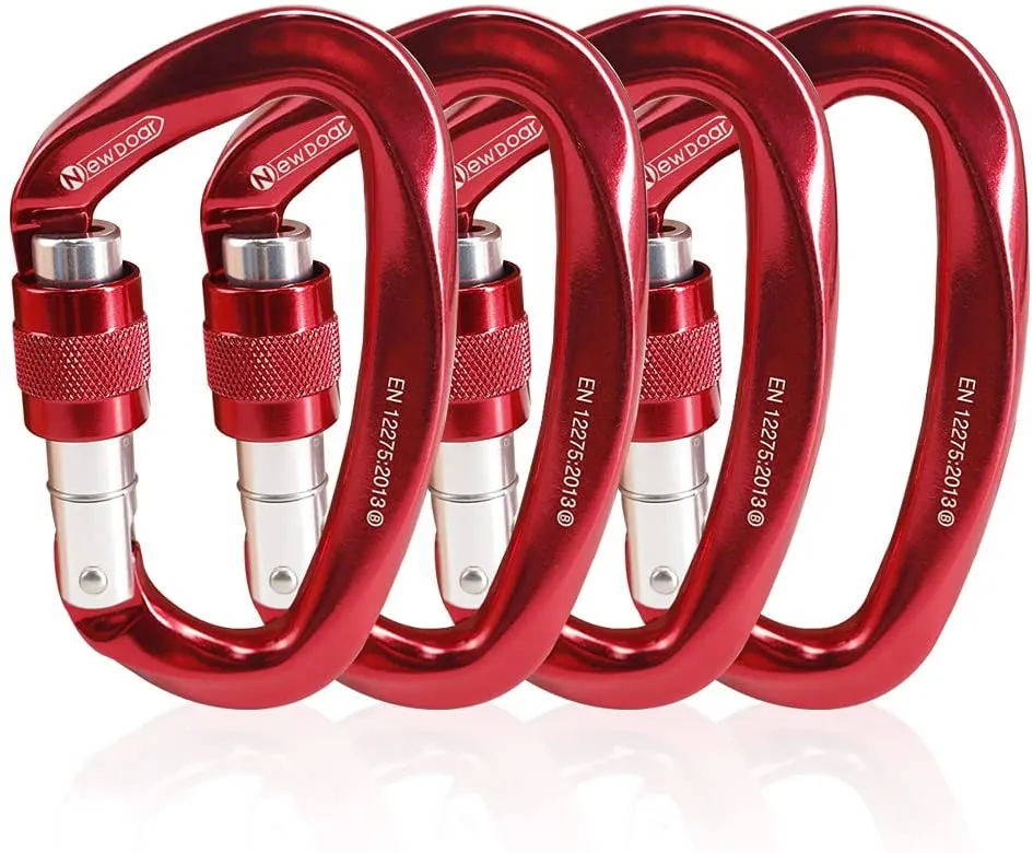 NewDoar Heavy Duty Locking Clips 24KN/5400lbs,Screwgate Locking for Keychain Dog