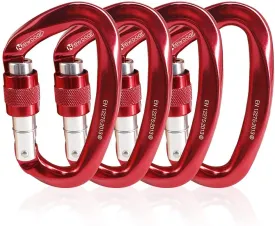 NewDoar Heavy Duty Locking Clips 24KN/5400lbs,Screwgate Locking for Keychain Dog
